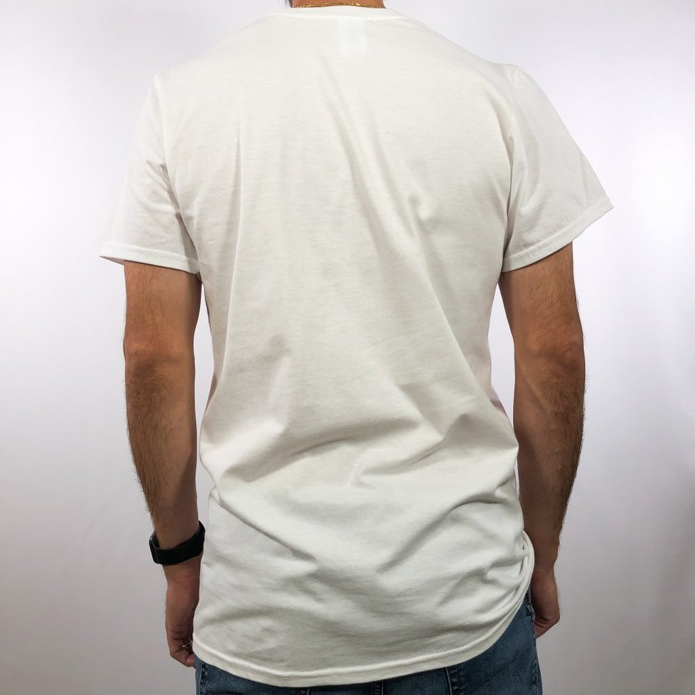 Take It Easy White Graphic Print Tee T-Shirt S M L XL - Picture 2 of 8